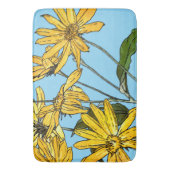 アールヌーボーひまわり バスマット (正面縦)