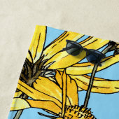 アールヌーボーひまわり ビーチタオル (インサイチュ)