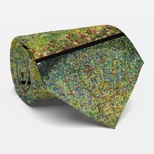 アールヌーボーを絵を描くグスタフのクリムトりんごの木 ネクタイ (ロール)