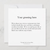 アールヌーボーを絵を描くグスタフのクリムトりんごの木 案内状 (裏面)