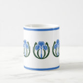 アールヌーボーアイリスコーヒーマグ コーヒーマグカップ (中央)