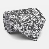 アールヌーボーアカン葉ススの花グレー ネクタイ (ロール)