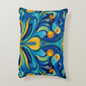 アールヌーボーアクセント枕 アクセントクッション (裏面(縦))