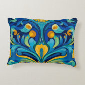 アールヌーボーアクセント枕 アクセントクッション (裏面)