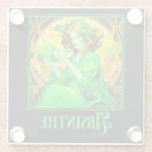 アールヌーボーアッシーナ ガラスコースター (裏面)