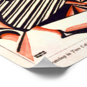 アールヌーボーアフリカ系アメリカテーマ ポスター (角)