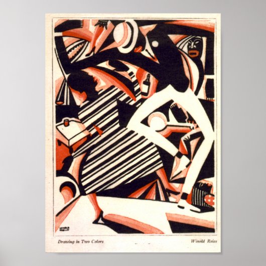 アールヌーボーアフリカ系アメリカテーマ ポスター (正面)