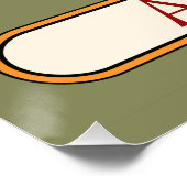 アールヌーボーアマリリス・ウーマン ポスター (コーナー)