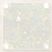 アールヌーボーアルパインメドウ ガラスコースター (裏面)