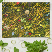 アールヌーボーアルパインメドウ キッチンタオル (折り畳み)