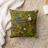 アールヌーボーアルパインメドウ クッション (ブランケット)