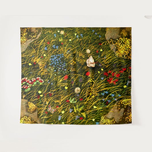 アールヌーボーアルパインメドウ タペストリー (正面(横))