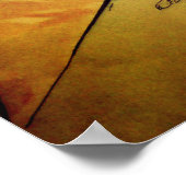 アールヌーボーアルフォンスミュシャエレガントヴィンテージ女性 ポスター (角)