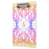 アールヌーボーアルフォンスミュシャサロンカラフル ガーリー クリップボード (左)