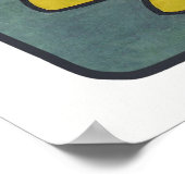 アールヌーボーアルフォンスミュシャフラワーポンドラゴンフライ ポスター (角)