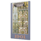 アールヌーボーアルフォンスミュシャフローラアート1901 クリップボード (左)