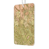 アールヌーボーアルフォンスミュシャフローラカーネーション花 カーエアーフレッシュナー (左)