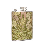 アールヌーボーアルフォンスミュシャフローラカーネーション花 フラスク (右)