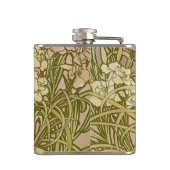 アールヌーボーアルフォンスミュシャフローラカーネーション花 フラスク (裏面)