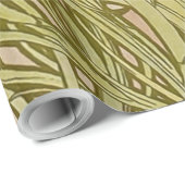 アールヌーボーアルフォンスミュシャフローラカーネーション花 ラッピングペーパー (ロールコーナー)