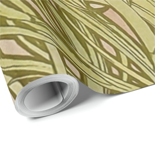 アールヌーボーアルフォンスミュシャフローラカーネーション花 ラッピングペーパー (ロールコーナー)