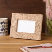 アールヌーボーアルフォンスミュシャフローラカーネーション花 レーザー彫刻フレーム (左)