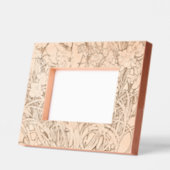 アールヌーボーアルフォンスミュシャフローラカーネーション花 レーザー彫刻フレーム (左)