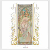 アールヌーボーアルフォンスミュシャモーニングアウェイクニング シール (シート)