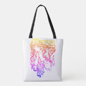 アールヌーボーアルフォンスミュシャリバーブルトート トートバッグ (裏面)