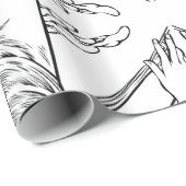 アールヌーボーアルフォンスミュシャ包装紙 ラッピングペーパー (ロールコーナー)