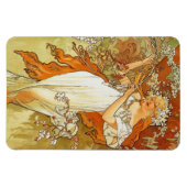 アールヌーボーアルフォンスミュシャ春磁石 マグネット (横)