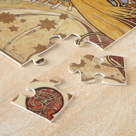 アールヌーボーアルフォンスミュシャ〔占星術の〕十二宮図パズル ジグソーパズル (側面)