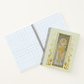 アールヌーボーアルフォンスミュシャ-The Brightness of Day ノートブック (内部)