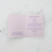 アールヌーボーアルフォンスミュシャfor any大事な行事 招待状 (内部)