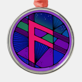 アールヌーボーアンスルーンオブインスピレーション メタルオーナメント