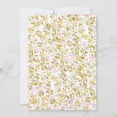 アールヌーボーアンティークフローラ結婚式招待状 招待状 (裏面)