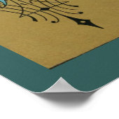 アールヌーボーアートパターンクリストファー・ドレッサー ポスター (角)