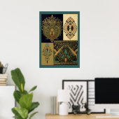 アールヌーボーアートパターンクリストファー・ドレッサー ポスター (ホームオフィス)