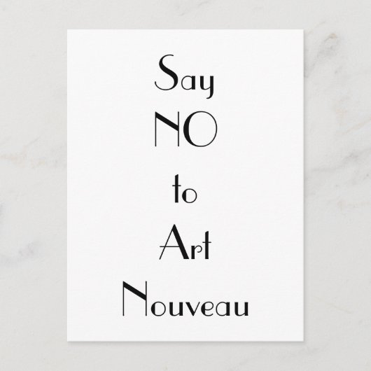 アールヌーボーアールデコ ポストカード (正面)