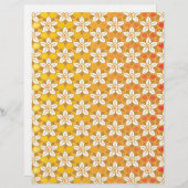 アールヌーボーイエロージョンキルフローラ壁紙ダマスク (正面/裏面)