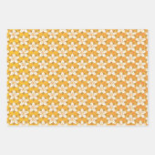 アールヌーボーイエロージョンキルフローラ壁紙ダマスク ラッピングペーパーシート (正面3)