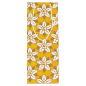 アールヌーボーイエロージョンキルフローラ壁紙ダマスク ワインギフトバッグ (裏面)