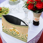 アールヌーボーイエローブークセメダリオン結婚ズ アクセサリーポーチ