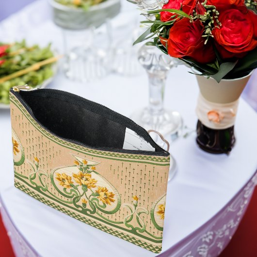 アールヌーボーイエローブークセメダリオン結婚ズ アクセサリーポーチ