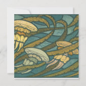 アールヌーボーイカ – スキューバデスティネーションウェディング 招待状 (裏面)