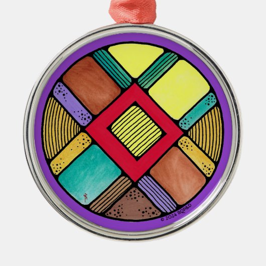 アールヌーボーインガズルーンオブアース魔法 メタルオーナメント (正面)