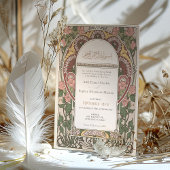 アールヌーボーインスパイアイス結婚イスラーム 招待状