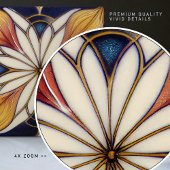 アールヌーボーインスパイアクラシックフローラ幾何学 タイル