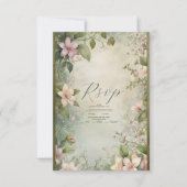 アールヌーボーインスパイアフローラ結婚交響曲 出欠カード (正面)