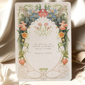 アールヌーボーインスパイアフローラ結婚交響曲 招待状